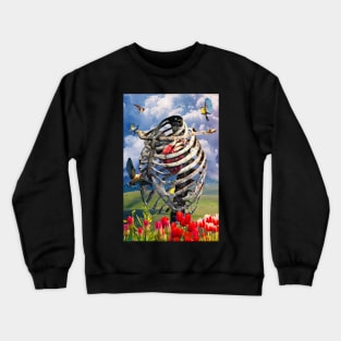 Birds, Blossoms, and the Hidden Heart Crewneck Sweatshirt